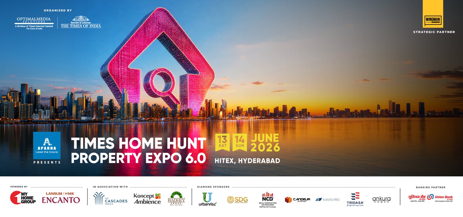Times Home Hunt Property Expo 6.0 — 13–14 June 2026, HITEX Hyderabad